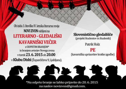 novi zvon literarni večer dishi